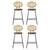 Artiss 4x Bar Stools PU Leather Stools Brown