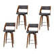 Artiss 4x Bar Stools Swivel Leather Chair 65cm