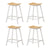 Artiss 4x Bar Stools Wooden Chairs Oak