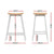 Artiss 4x Bar Stools Wooden Chairs Oak