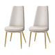 Artiss Dining Chairs Set of 2 Linen Fabric High Back Beige