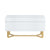 Artiss Storage Ottoman Blanket Box Criss-cross Linen White