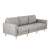 Artiss 3 Seater Sofa 225cm Linen Fabric Grey