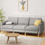 Artiss 3 Seater Sofa 225cm Linen Fabric Grey