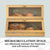 Double Layer Bamboo Bread Box for Kitchen Counter with Large Capacity and Clear Window