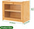 Double Layer Bamboo Bread Box for Kitchen Counter with Large Capacity and Transparent Window