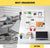 Pegboard Combination Kit with 4 Pegboards and 18 Accessories Modular Hanging for Wall Organiser