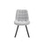 4PCS Neo Softy Light Grey Fabric Dining Chairs