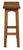 Tokyo Solid Mahogany Timber Barstool (Light Pecan)