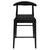 Elliot Leather Kitchen Counter Stool (Black)