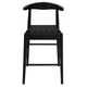 Elliot Leather Kitchen Counter Stool (Black)