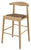 Elliot Leather Kitchen Counter Stool (Natural)