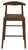 Elliot Leather Kitchen Counter Stool (Walnut)