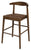 Elliot Leather Kitchen Counter Stool (Walnut)