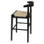 Arden Solid Oak Loom Kitchen Counter Stool (Black)