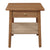 Kelly 1-Drawer Bedside Table (Almond)