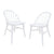 Vera Solid Oak Dining Chair - Set of 2 (White)