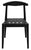 Elliot Leather Dining Chair (Black)