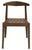 Elliot Leather Dining Chair (Walnut)