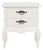 French Provincial 2 Drawer Side Table (White)