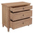 Beau 3 Drawer Solid White Cedar Turn Leg Dresser (Natural)