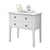 Sarantino Sven Bedside Table Night Stand - White