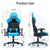 Gaming Chair Ergonomic Racing chair 165° Reclining Gaming Seat 3D Armrest Footrest Black Purple