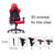 Gaming Chair Ergonomic Racing chair 165° Reclining Gaming Seat 3D Armrest Footrest Green Black