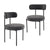 Charcoal Chic Boucle Elsa Dining Chairs