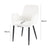 Boucle &#8211; teddy Sherpa Fabric Bliss Armrest Dining Chair Ensemble