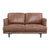 Rosie 2 Seater Sofa Fabric Uplholstered Lounge Couch Brown