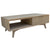 Tyler 130cm Coffee Table 2 Drawer Solid Acacia Timber Brushed Smoke