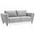 Skylar 3 Seater Sofa Fabric Uplholstered Lounge Couch - Pepper