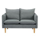 Sinatra 2 Seater Fabric Sofa Lounge Couch Dark Grey