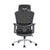 Elena High Back Fabric Seat Ergonomic Office Chair In Black