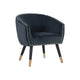 Deniz Lounge Chair Tub Chair Accent Armchair - Blue