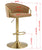 JENSEN GOLD GAS LIFT BAR STOOL