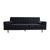 Marcella 3 Seater Sofa in Velvet Black