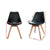 Artiss Set of 4 Padded Dining Chair - Black - Decorly