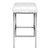 Set of 2 Backless Kitchen Bar Stools In White PU Leather