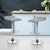 Set of 2 Mia Kitchen Bar Stools In Grey