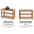 Artiss Bamboo Shoe Rack Wooden Seat Bench Organiser Shelf Stool - Decorly