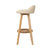 Set of 2 Dalvey PU Leather Bar Stools In Beige