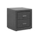 Artiss Fabric Bedside Table - Grey