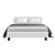 Artiss Double Full Size Bed Frame Base Mattress Platform White Leather Wooden NEO