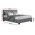 Artiss Double Full Size Gas Lift Bed Frame Base With Storage Mattress Grey Fabric VILA