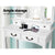 Artiss Dressing Table with Mirror - White - Decorly