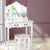 Artiss Dressing Table with Mirror - White - Decorly