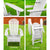 Gardeon Adirondack Beach Chair with Ottoman - White - Decorly