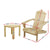 Gardeon Outdoor Sun Lounge Beach Chairs Table Setting Wooden Adirondack Patio Natural Wood Chair